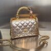 Bolsa Chanel Mini Flap -Dourado