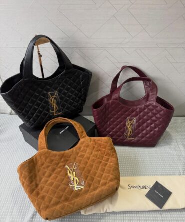 Bolsa Saint Laurent Icare Média Couro