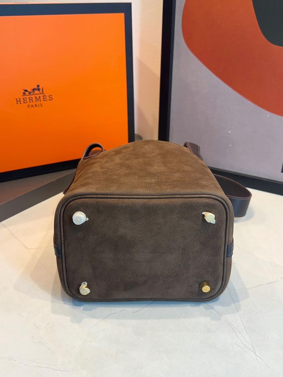 Bolsa Hermes Picotin Lock 18 Camurça - Imagem 10