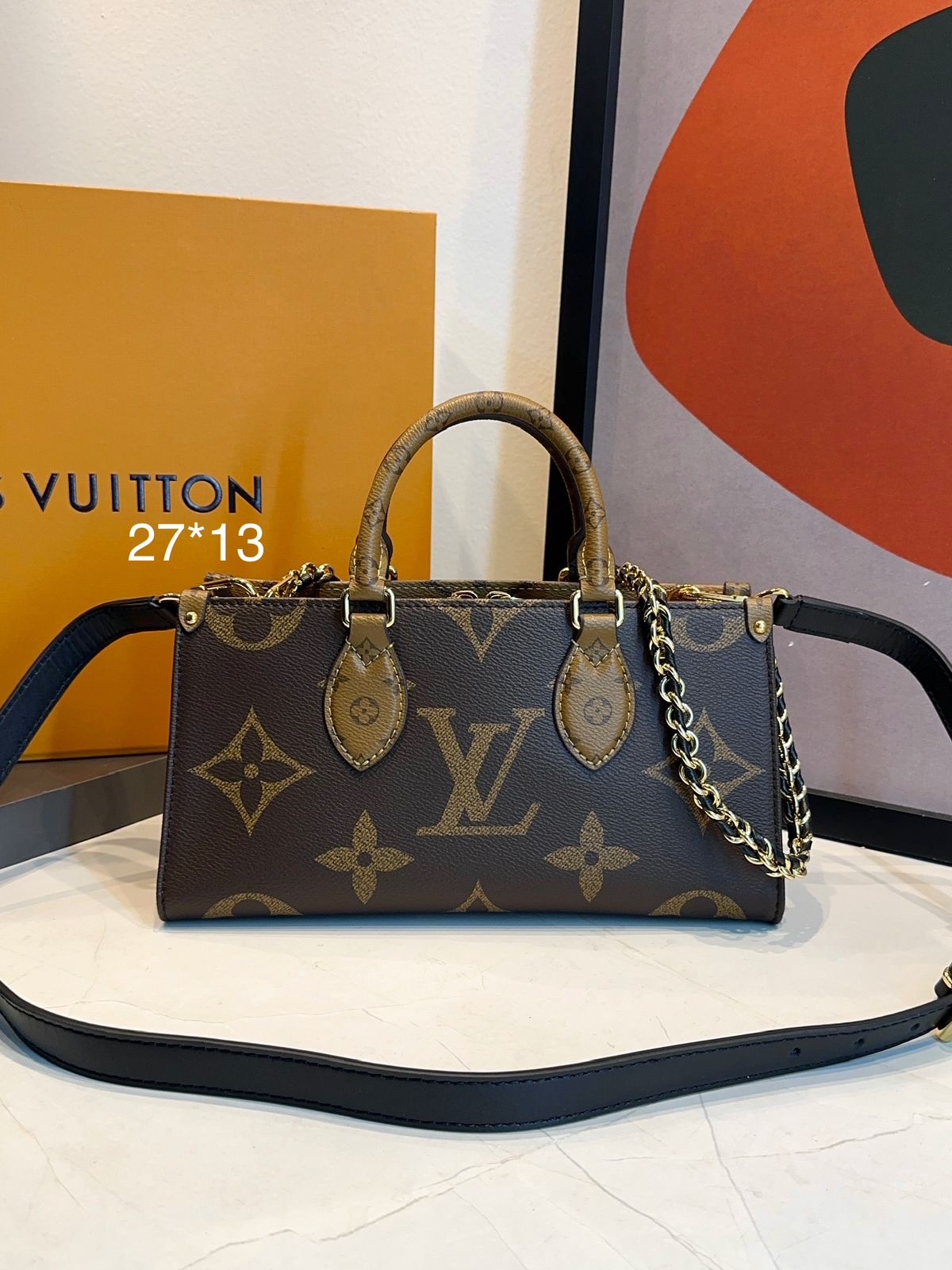 Bolsa LV Onthego East West Chain