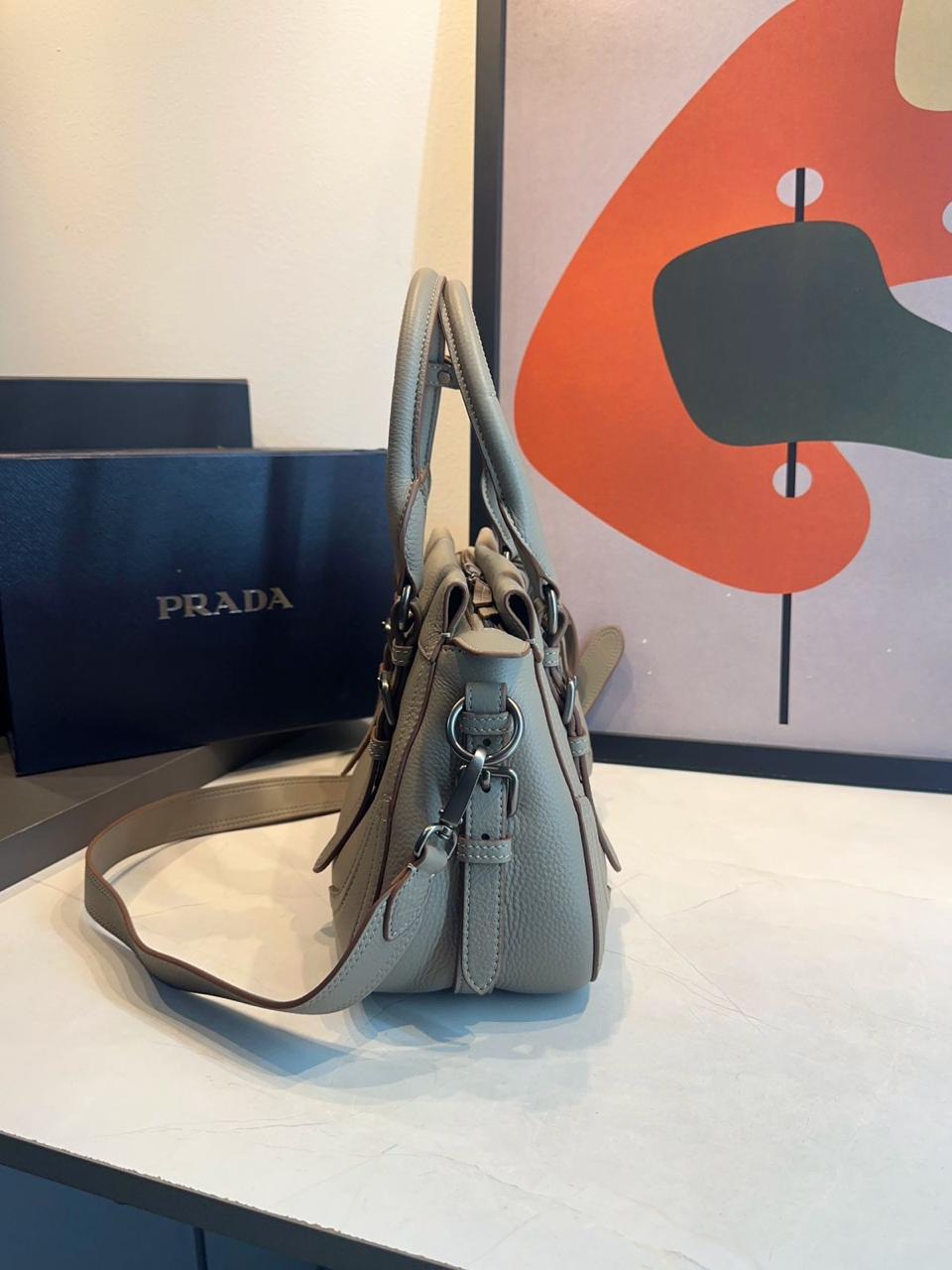 Bolsa Prada Grande Couro - Imagem 4