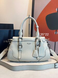 Bolsa Prada Grande Couro- Off White