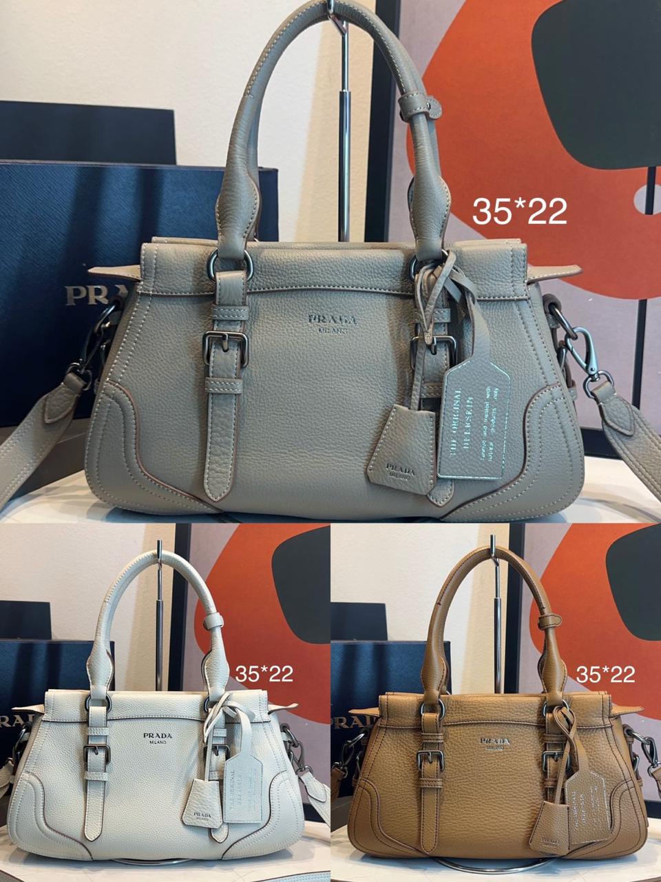 Bolsa Prada Grande Couro