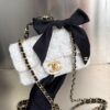 Bolsa Chanel Mini Flap Tweed -Off White
