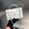 Bolsa Chanel Vanity Corrente-O;ff White/Dourado