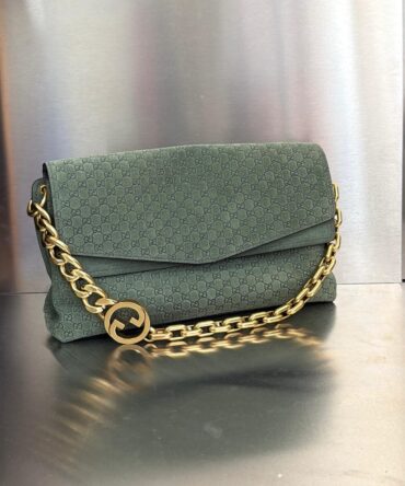 Bolsa Gucci Ombro Com Corrente Camurça
