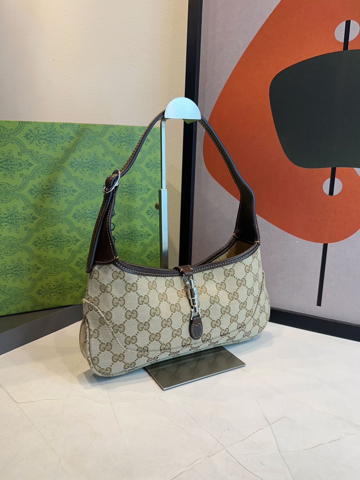 Bolsa Gucci Jackie Slim Média - Imagem 5