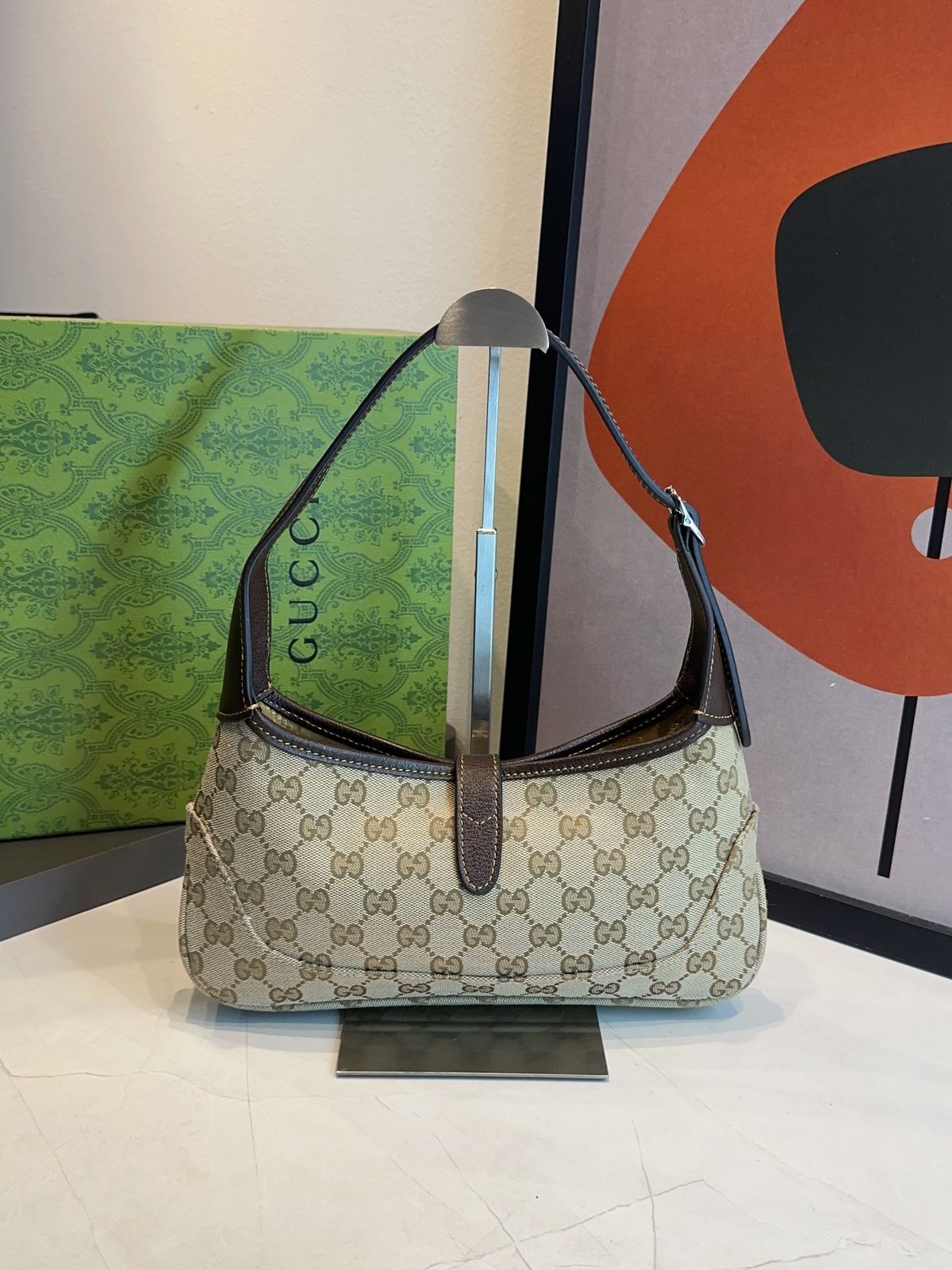 Bolsa Gucci Jackie Slim Média - Imagem 7