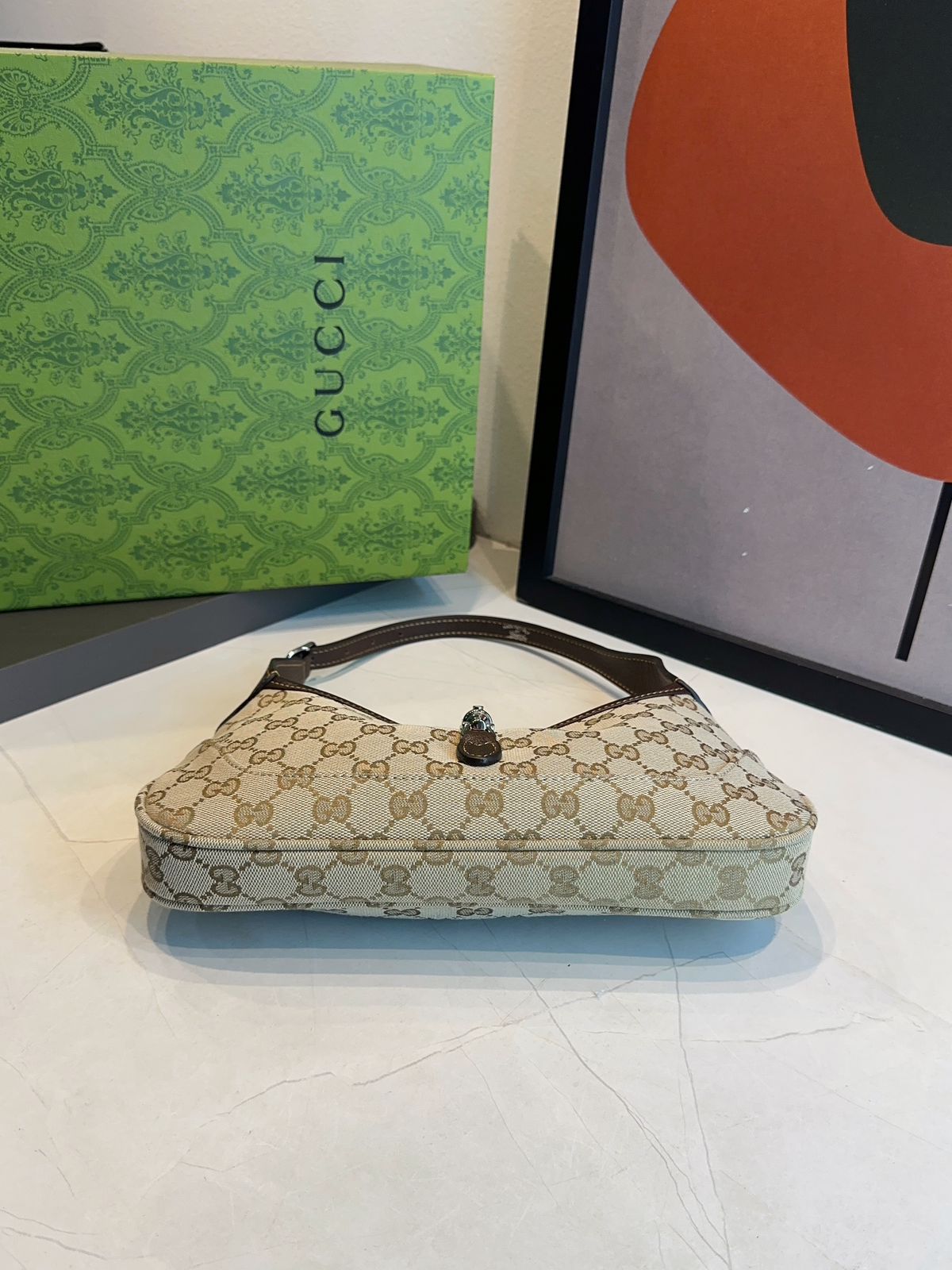Bolsa Gucci Jackie Slim Média - Imagem 8