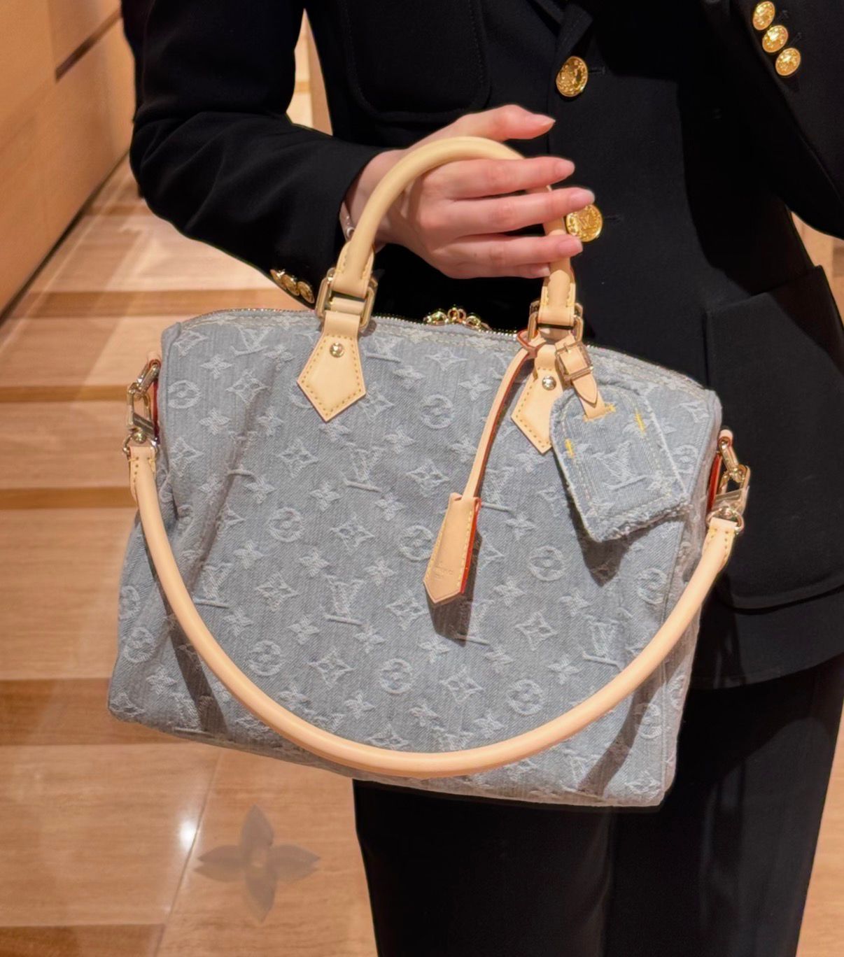 Bolsa LV Speedy Solf 30 Jeans - Imagem 2