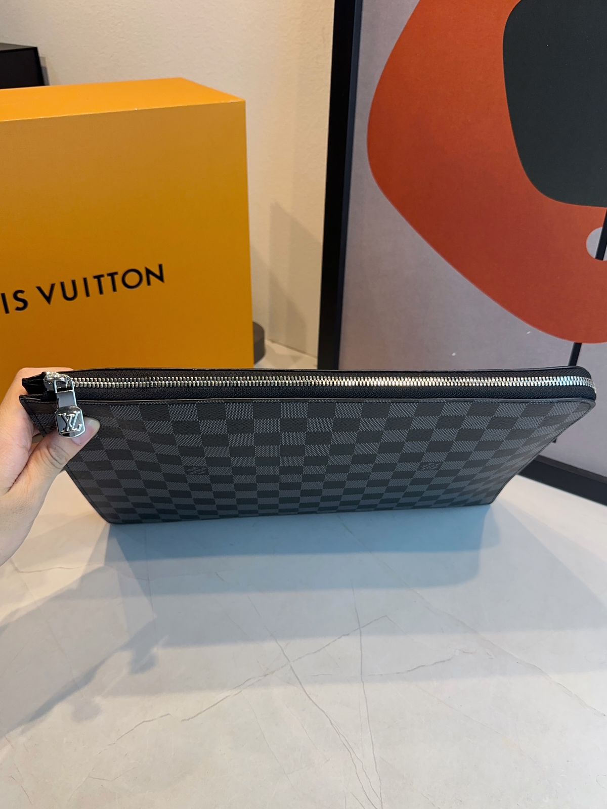 Pasta LV Voyage Damier - Imagem 6