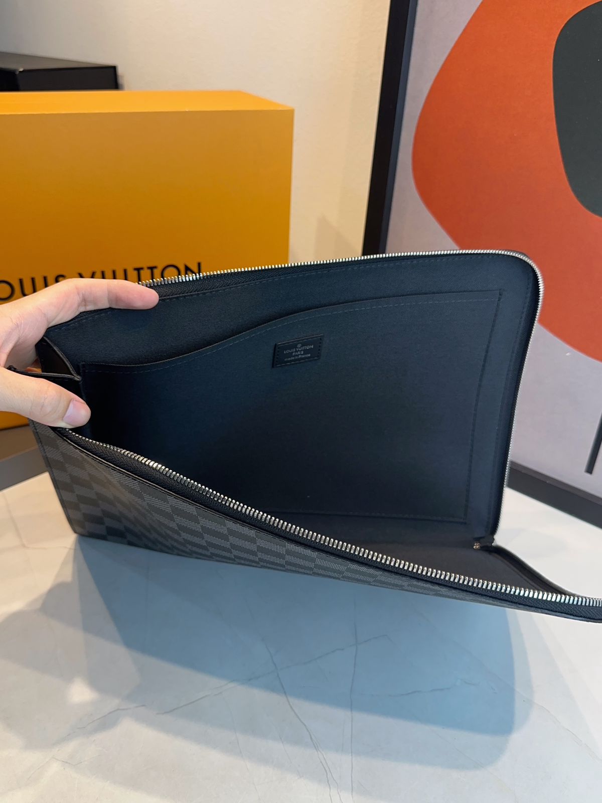 Pasta LV Voyage Damier - Imagem 8