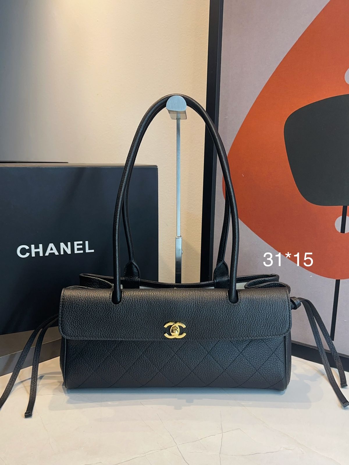 Bolsa Chanel Pequena Granulado - Imagem 28