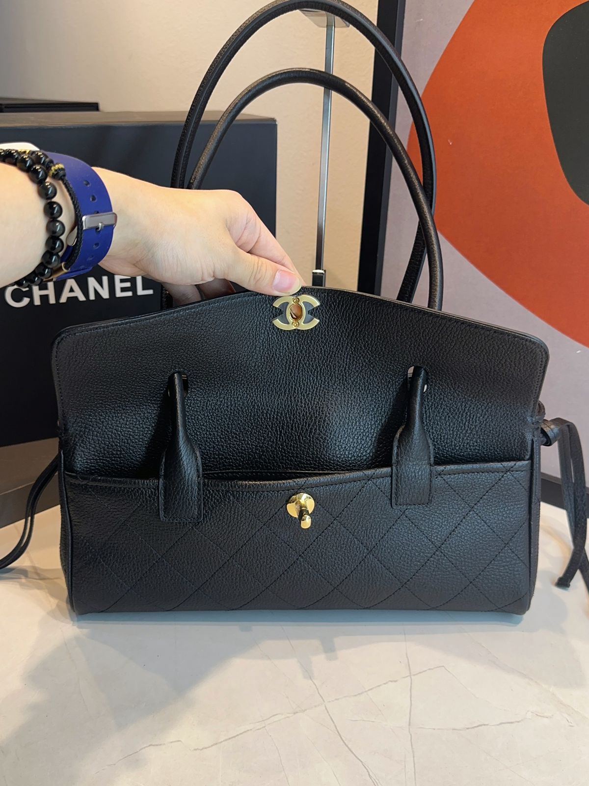 Bolsa Chanel Pequena Granulado - Imagem 31