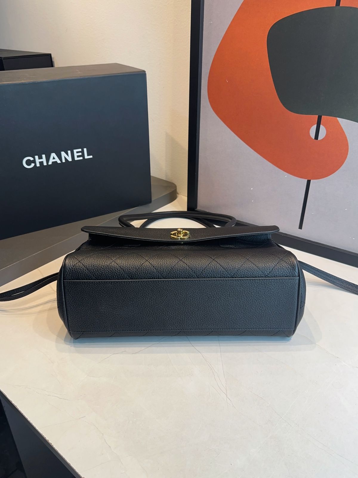 Bolsa Chanel Pequena Granulado - Imagem 30