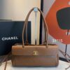Bolsa Chanel Pequena Granulado-Caramelo