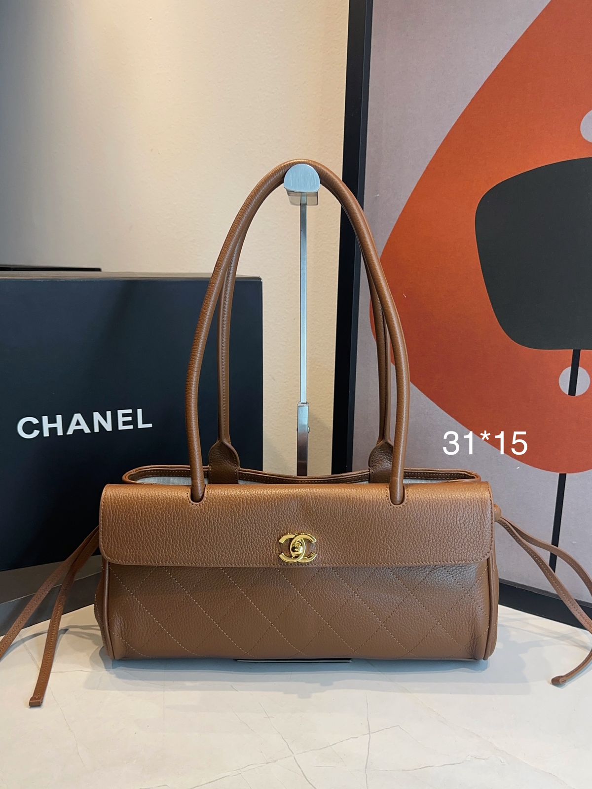 Bolsa Chanel Pequena Granulado - Imagem 15