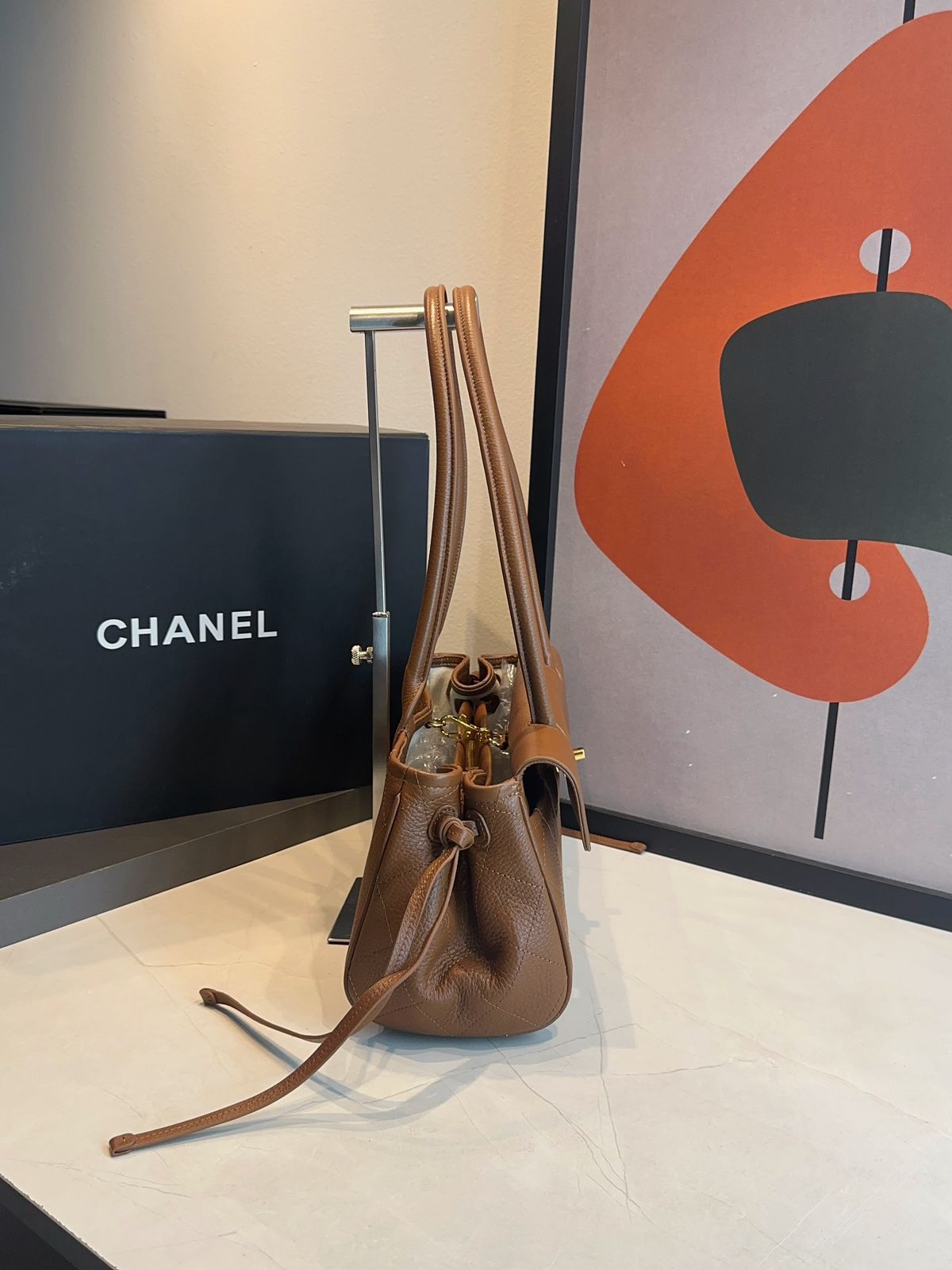 Bolsa Chanel Pequena Granulado - Imagem 19