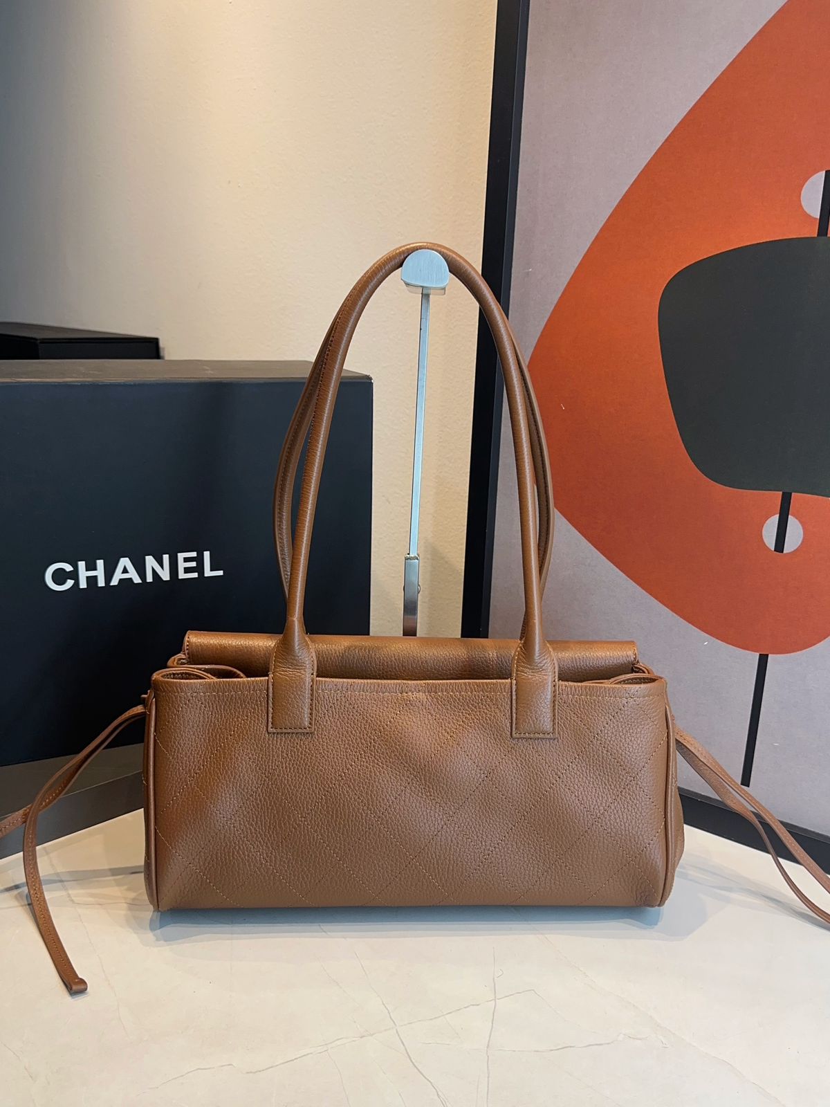 Bolsa Chanel Pequena Granulado - Imagem 17