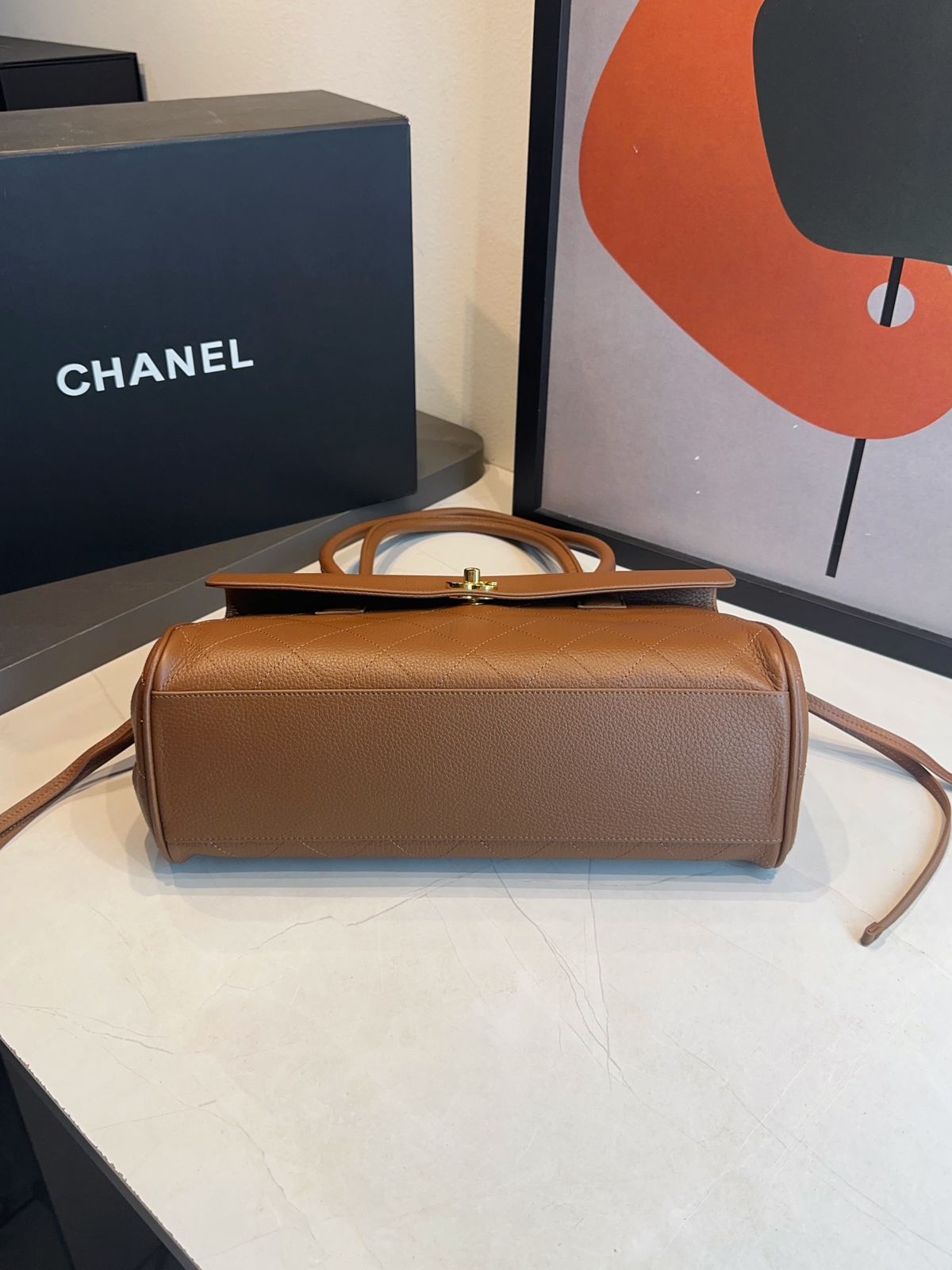 Bolsa Chanel Pequena Granulado - Imagem 21