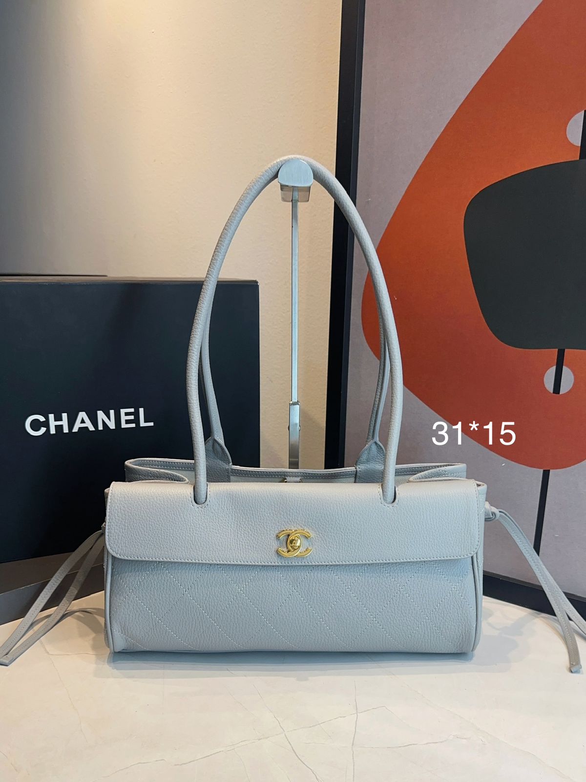 Bolsa Chanel Pequena Granulado - Imagem 2