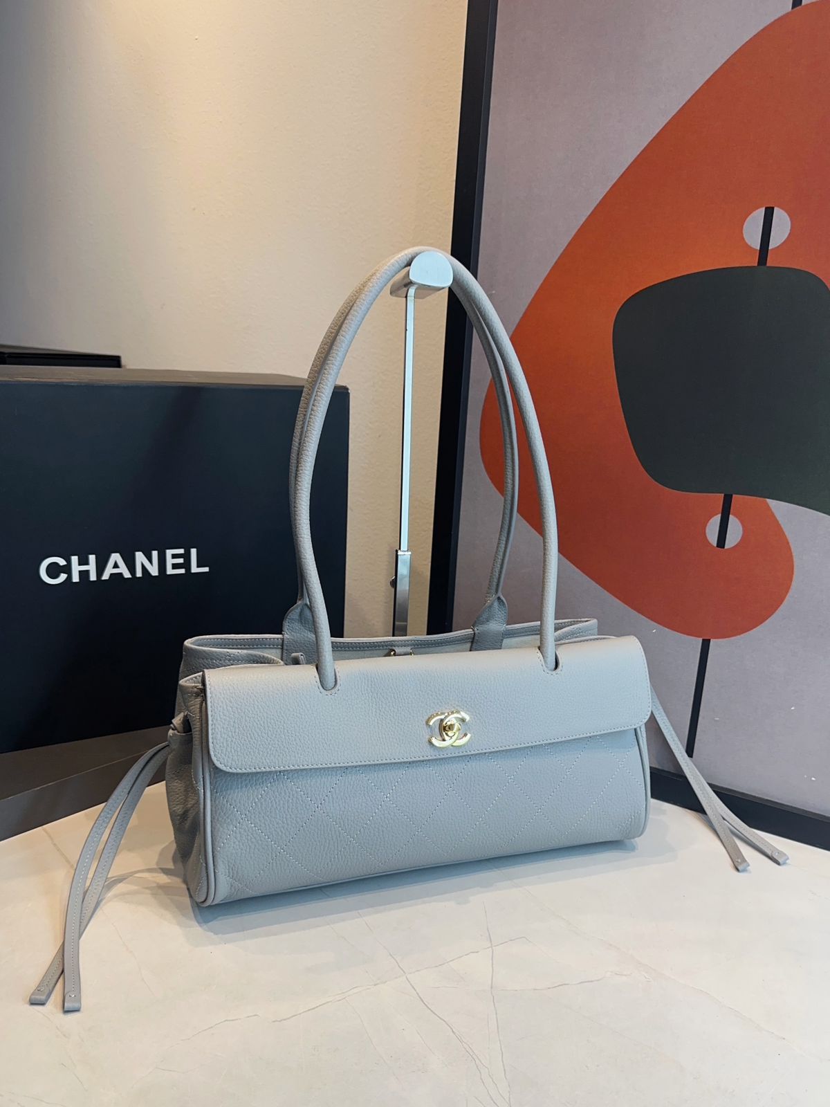 Bolsa Chanel Pequena Granulado - Imagem 3