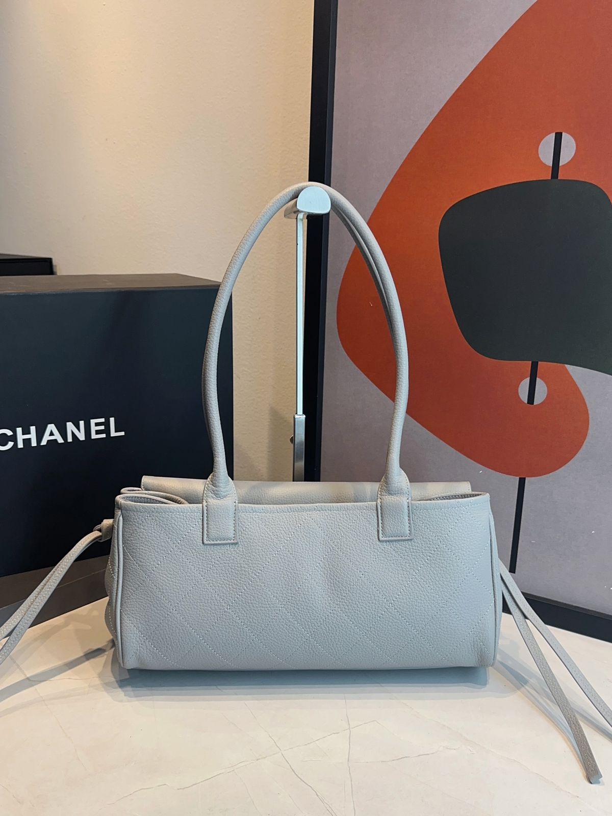 Bolsa Chanel Pequena Granulado - Imagem 6