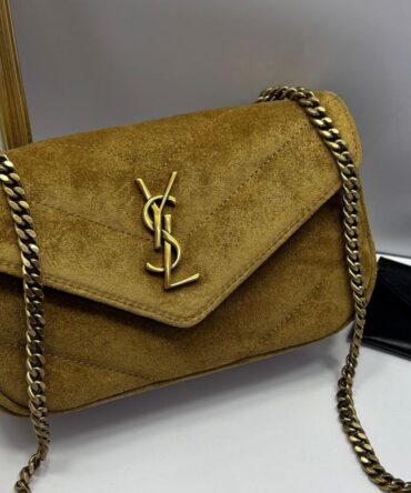 Bolsa YSL Loulou Matelassê Mini Camurça