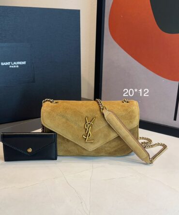 Bolsa YSL Loulou Matelassê Mini Camurça