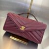 Bolsa Chanel Pequena Clutch-Vinho