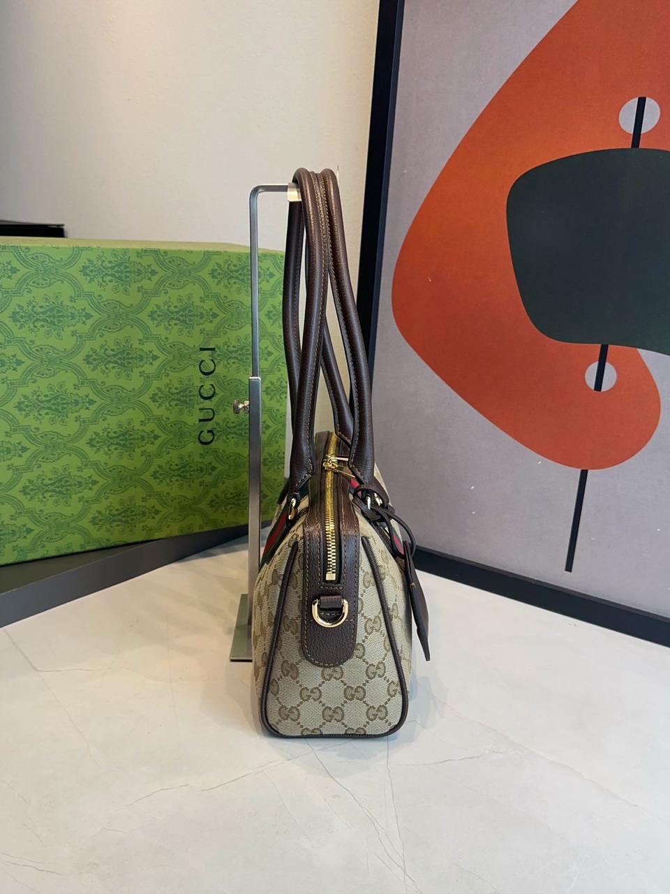 Bolsa Gucci Boston Borsettoo Média - Imagem 5