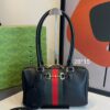 Bolsa Gucci Boston Borsettoo Média Couro-Preto