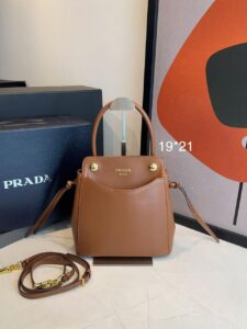 Bolsa Prada Carry Mini Couro- Caramelo