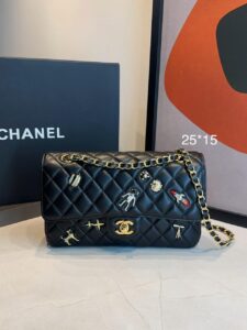 Bolsa Chanel Classic 11.12 Strass