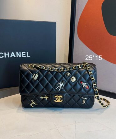 Bolsa Chanel Classic 11.12 Strass