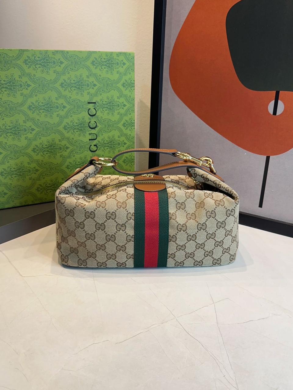 Bolsa Gucci Vanity média com alça superior - Imagem 12