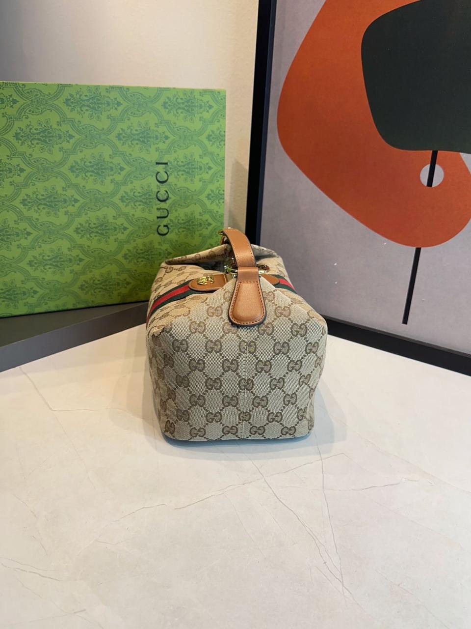 Bolsa Gucci Vanity média com alça superior - Imagem 13