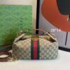 Bolsa Gucci Vanity média com alça superior-Monograma
