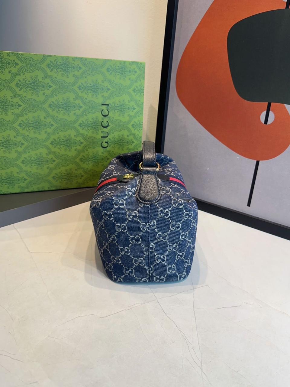 Bolsa Gucci Vanity média com alça superior - Imagem 5