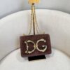 Bolsa Dolce & Gabbana Cintilante Camurça-Marrom/Café