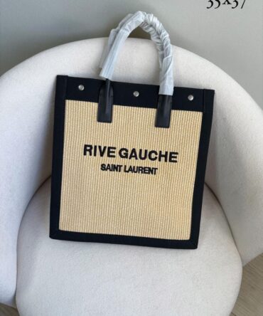 Bolsa Saint Laurent Rive Gauche Palha