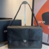 Bolsa Chanel Maxi Flap Souplissimo-Preto/Prata