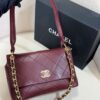 Bolsa Chanel Grande Couro -Vinho