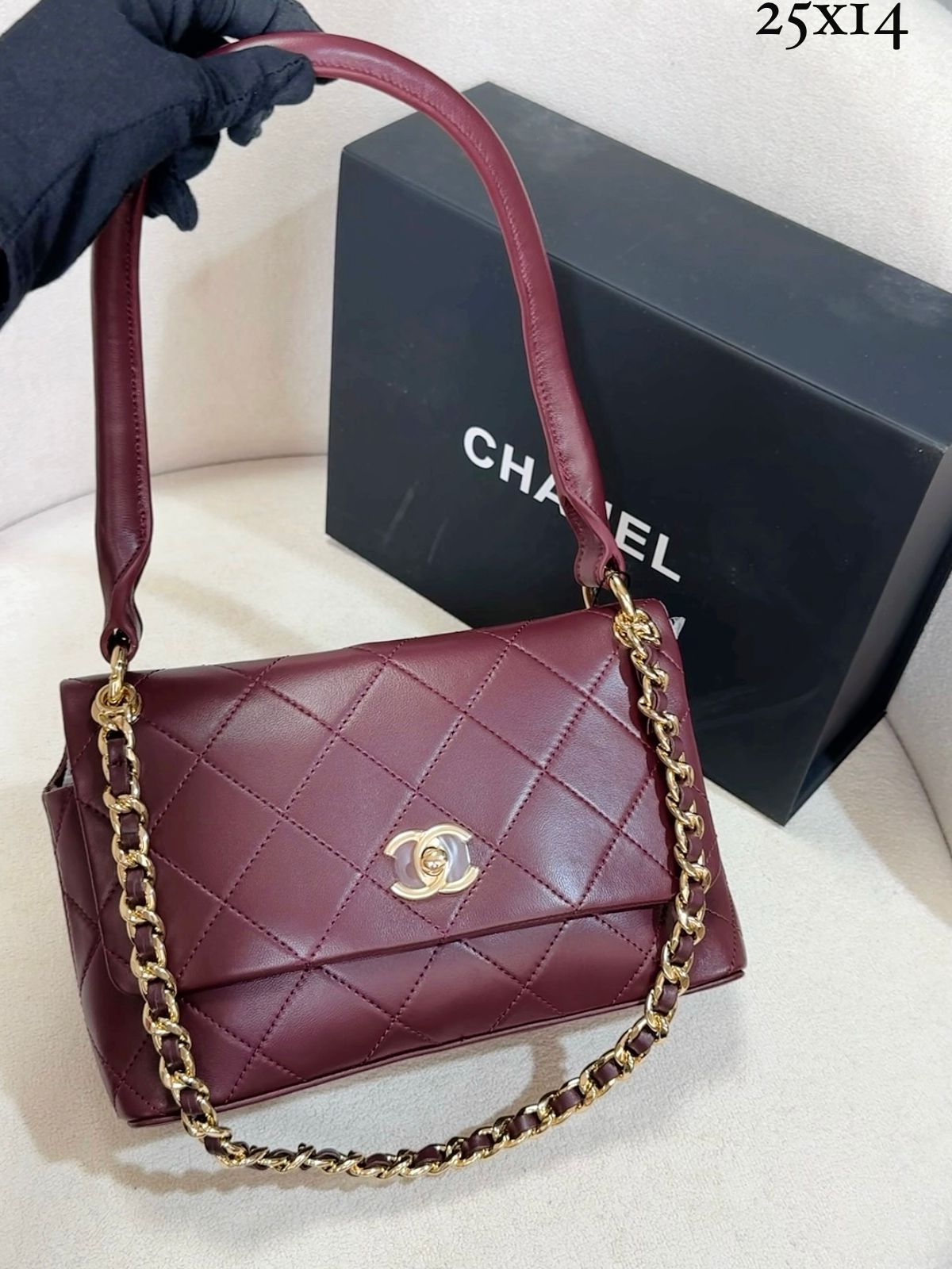 Bolsa Chanel Grande Couro - Imagem 2