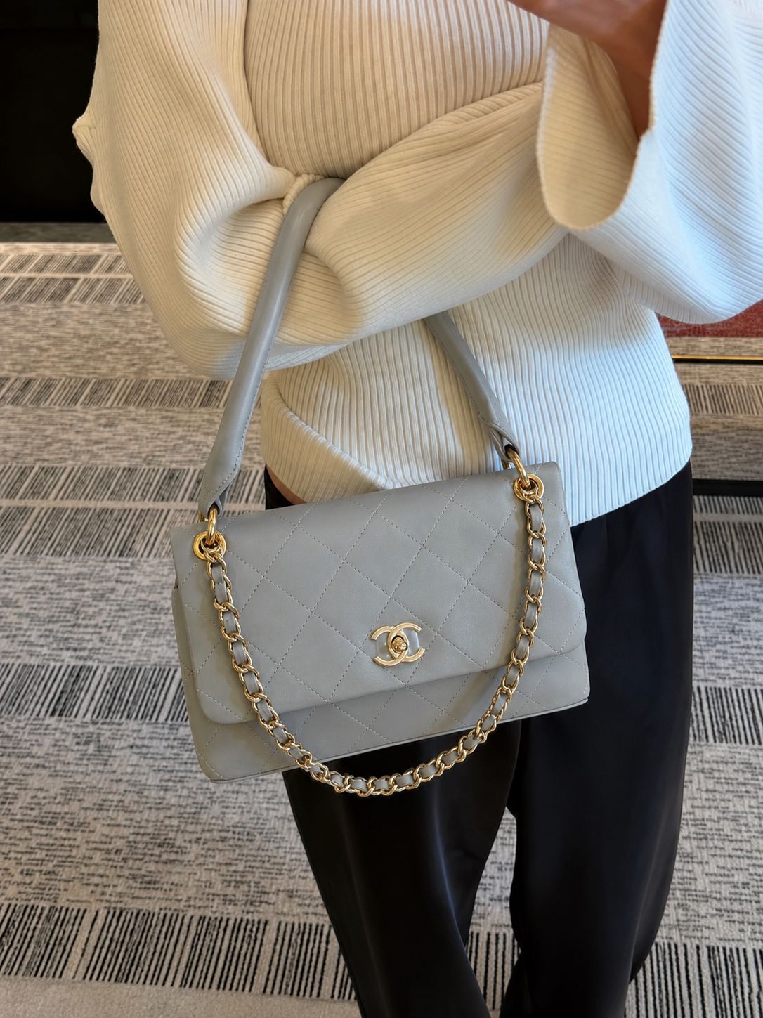 Bolsa Chanel Grande Couro - Imagem 5