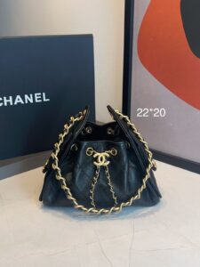 Bolsa Chanel 25 Mini Couro-Preto
