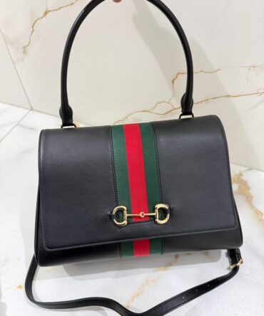Bolsa Gucci Media Paparazzo Couro