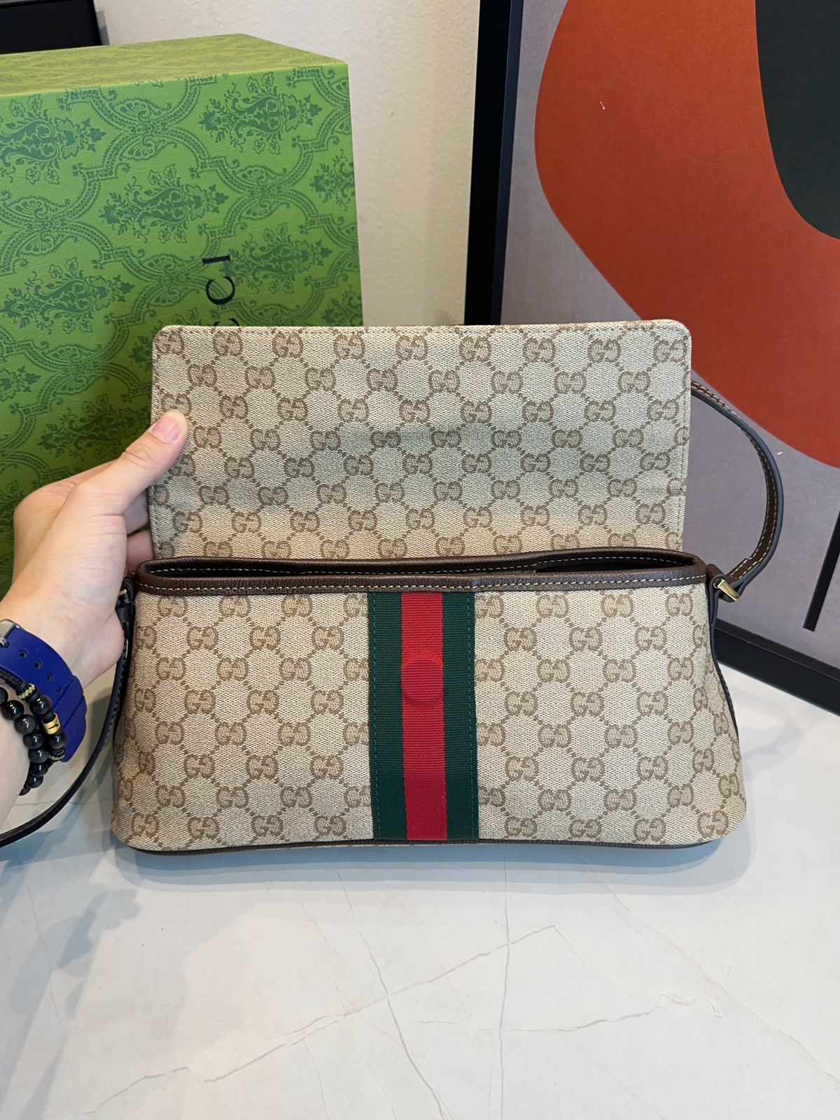 Bolsa Gucci Madison Em Lona Monograma - Imagem 11