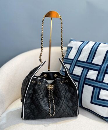 Bolsa Chanel 25 Pequena Ráfia