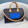 Bolsa LV Speedy Soft 30 -Azul/Marrom